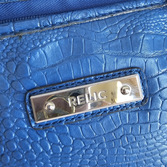 Relic Blue Vegan Croc Handbag - Picture 4 of 10